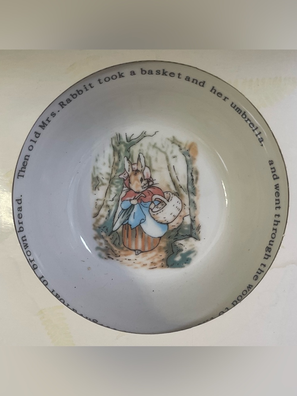 Vintage Peter Rabbit Nursery Set by Wedgwood in Original Box - Picture 3 of 8